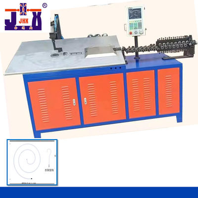 เครื่องดัดลวดเหล็กกล้าไร้สนิม CNC 2D เหล็กกล้าคาร์บอนสำหรับไม้แขวนประเภท S
