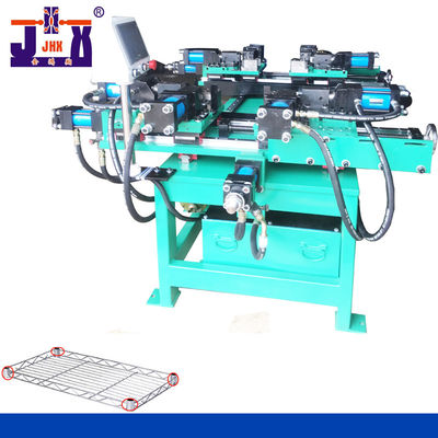 เครื่องตัดมุมชั้นวางตาข่ายควบคุม PLC เครื่องตัดมุม