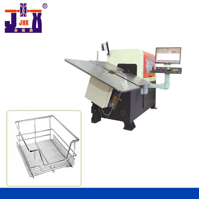 เครื่องดัดลวดเหล็ก 3D สำหรับอุปกรณ์ชั้นวางของซุปเปอร์มาร์เก็ต